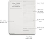 MiGoals Daily Goals Undated Notepad - Increase Productivity, Boost Mental Clarity and Track Daily Progress - 50 Page Undated Planner Desk Pad (Size B5, 6.9 x 9.8 Inches) - Image 3