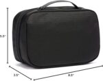 TUMI Alpha Split Travel Kit - Compact Toiletry Bag for Men & Women - Features Removable Leather Handle & 3 Zip Pockets - Black - Image 6