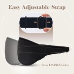 3D Eye Mask Sleep Mask for Men & Women, 100% Pressure-Free & Light Block-Out Eye Mask for Sleep with Easy Adjustable Strap, Night Eye Cover for Travel, Black - Image 7