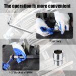 SGT Coil Spring Compressor Tool, Heavy Duty Universal Strut Spring Compressor Tool Set,Spring Compressor Tool Automotive for Car Truck with Safety Brackets - Image 7