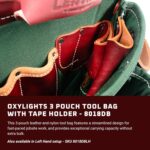 Occidental Leather OxyLights 3 Pouch Tool Bag with Tape Holder - Green - 10 Pockets & Tool Holders - Made in USA - Image 3