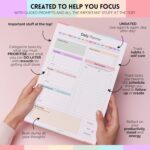 ADHD Daily Planner Notepad for Neurodivergent Adults - Productivity Daily Planner Desk Pad & Task Management to Stay Organized and Focused Note Pad (Rainbow, A4 Portrait) - Image 4