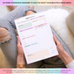 ADHD Daily Planner Notepad for Neurodivergent Adults - Productivity Daily Planner Desk Pad & Task Management to Stay Organized and Focused Note Pad (Rainbow, A4 Portrait) - Image 6