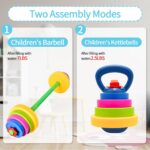 3-in-1 Kids Fitness Set with Adjustable Barbell, Kettlebell & Reusable Water Bottle – Kids Gym Equipment for Pretend Play Exercise, Fun Fitness Toys for Boys & Girls Home Workout - Image 8