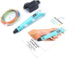 SCRIB3D P1 3D Printing Pen with Display - Includes 3D Pen, 3 Starter Colors of PLA Filament, Stencil Book + Project Guide, and Power adapter - Image 4