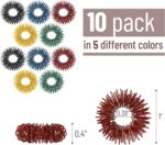 Mr. Pen- Spiky Sensory Rings, 10 Pack, Stress Relief Fidget Sensory Toys, Fidget Rings, Fidget Ring for Anxiety, Stress Relief Rings, Massager for Fidget ADHD Autism - Image 3