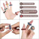 Mr. Pen- Spiky Sensory Rings, 10 Pack, Stress Relief Fidget Sensory Toys, Fidget Rings, Fidget Ring for Anxiety, Stress Relief Rings, Massager for Fidget ADHD Autism - Image 5