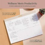 Work-Life Balance Planning Pad - Best Weekly to Do Pad for Productivity, Wellness, Self Care - Goal Setting, Gratitude, Habit Tracking, Daily to Do List (Sand Grey) - Image 7