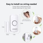 Door Alarms for Kids Safety, VOXON Window Alarm Door Alarm for Home Security Personal Security Window Alarms Sensor Burglar Door Alarm for Pool, Cars, Sheds, Caravans DIY Kit Pack of 2 - Image 4