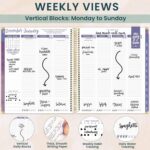 bloom daily planners 2026 Hardcover Calendar Year Goal & Vision Planner (January to December) - Monthly & Weekly Agenda Organizer - 7.5" x 9" - Good Things Are Coming - Image 4