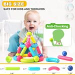 Magnet Toys for 3 Year Old Boys & Girls, Montessori Toys for Toddlers Kids, Magnetic Blocks Building DIY Learning Educational Toys Gift- Starter Set - Image 8