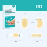 Hydrocolloid Gel Blister Bandages Pads - (Variety Pack) Promifun 32ct Waterproof Adhesive Blisters Bandages - Blister Pads for Heel, Foot, Toe, Feet - Gel Blister Chshions for Prevention & Recovery - Image 5