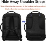 MATEIN Carry on Backpack, Extra Large Travel Backpack Expandable Airplane Approved Weekender Bag for Men and Women, Water Resistant Lightweight Daypack for Flight 40L, Black - Image 5
