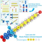 Brain Flakes 500 Piece Set, Ages 3+, Interlocking Plastic Disc Toy for Creative Building, Educational STEM Learning, Construction Block Play for Kids, Teens, Adults, Boys, and Girls - Image 8