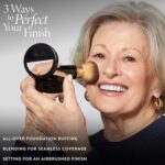 LAURA GELLER NEW YORK Retractable Airbrush Kabuki Brush for All Face Makeup & Foundation for Liquid, Cream and Powder Face Makeup With Aluminum Handle - Image 5