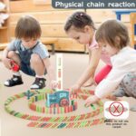 Domino Train Toys Kids Games - Automatic Stacking Creative Game 3+ Year Old - Stem Montessori Toy for Boys 4-6 - Summer Autistic Christmas Birthday Gifts 5 6 Toddler Ages 4-8 - Image 3