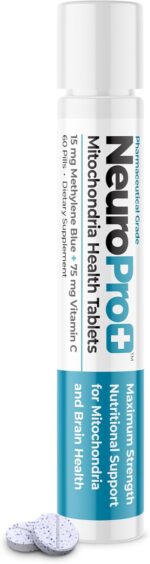 NeuroPro+ - Methylene Blue and C Complex - Maximum Strength Mitochondria Support Tablets - Fast Acting Mental Clarity Support - 60 Tablets - Image 5
