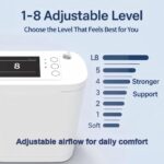 Portable Airflow Device for Home & Travel, 8-Level Airflow, Dual-Battery, with Accessories - Image 3