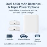 Portable Airflow Device for Home & Travel, 8-Level Airflow, Dual-Battery, with Accessories - Image 4