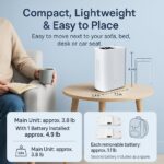 Portable Airflow Device for Home & Travel, 8-Level Airflow, Dual-Battery, with Accessories - Image 5