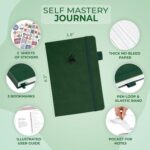 Clever Fox Self Mastery Journal – Guided Daily Reflection & Self Improvement Journal with Prompts – Journaling Notebook for Women & Men (Forest Green) - Image 3