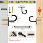 Wall Mount Workout Anchors with Bands - Resistance Band Wall Anchor for Home Gym Exercise, Strength Training & Family Fitness - Image 3