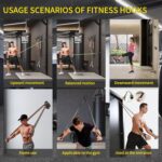 Wall Mount Workout Anchors with Bands - Resistance Band Wall Anchor for Home Gym Exercise, Strength Training & Family Fitness - Image 7