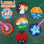 klmars Kids Wooden Painting Kit-Glow in The Dark-Arts & Crafts Gifts for Boys Girls Ages 5-12-Craft Activities Kits - Creative Art Toys for 5, 6, 7, 8, 9, 10, 11 & 12 Year Old Kids - Image 3