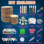klmars Kids Wooden Painting Kit-Glow in The Dark-Arts & Crafts Gifts for Boys Girls Ages 5-12-Craft Activities Kits - Creative Art Toys for 5, 6, 7, 8, 9, 10, 11 & 12 Year Old Kids - Image 5