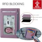 Travelambo Slim Wallet Front Pocket Minimalist Leather RFID Blocking Medium Size - Image 4