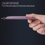 Travelambo Slim Wallet Front Pocket Minimalist Leather RFID Blocking Medium Size - Image 6