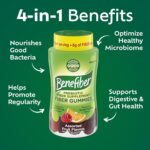 Benefiber Prebiotic Fiber Supplement Gummies for Digestive Health, Assorted Fruit Flavor - 81 Count - Image 3