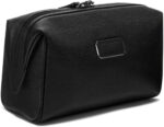 TUMI - Travel Accessories Dopp Kit - Men's Travel Essentials Framed Toiletry Bag - Black Emobossed Leather - Image 3