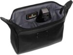 TUMI - Travel Accessories Dopp Kit - Men's Travel Essentials Framed Toiletry Bag - Black Emobossed Leather - Image 5
