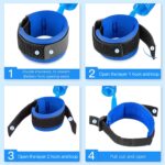 Anti Lost Wrist Link for Toddlers, Safety Toddler Leash, Child Leash, Wrist Leash for Babies and Kids, Children's Safety Wristband for Outdoor, Family Travel(8.2ft/2.5m,Blue) - Image 5