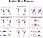 Strength Resistance Belt Hip Lifting Leg Slimming Pulling Belt Fitness Slimming Suitable for Male and Female Family Fitness 40lbs - Red - Image 5