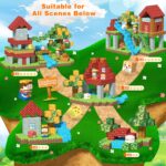 Magnetic Blocks, Forest Animals Magnet World Set, Magnetic Building Cubes for Boys Girls Age 4-8, 5-7, 8-12, STEM Montessori Sensory Toys for 3+ Toddlers, Travel Outdoor Toy Gifts for Kids - Image 3