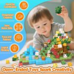 Magnetic Blocks, Forest Animals Magnet World Set, Magnetic Building Cubes for Boys Girls Age 4-8, 5-7, 8-12, STEM Montessori Sensory Toys for 3+ Toddlers, Travel Outdoor Toy Gifts for Kids - Image 5