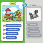 Magnetic Blocks, Forest Animals Magnet World Set, Magnetic Building Cubes for Boys Girls Age 4-8, 5-7, 8-12, STEM Montessori Sensory Toys for 3+ Toddlers, Travel Outdoor Toy Gifts for Kids - Image 6