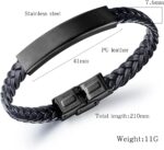 Roomie Remembrance Braided Leather Bracelet, Thank You for The Love, Guidance, and Laughter, Best Memorial Gifts for Loss of Loved One, Sympathy Gifts for Men Women - Image 3