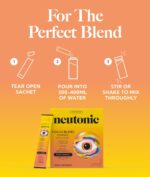 Neutonic Nootropic Focus Blend Powder | Peach Mango 16 Sticks | Caffeine Free, Zero Sugar | Support Memory, Mental Clarity, Cognitive Function | Boost Focus, Energy, Brain Health - Image 6