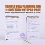 Productivity Notepad Suite - Bestselling Set Of 3 Notebooks, Including Weekly Planner, Goal Setting & 1:1 Meeting Notes- Keep Your Daily Projects, Clients, Meal & Responsibilities Organized - Image 5