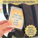 Growth Mindset Positive Affirmation Cards, 54 Affirmations, 150+ Inspiring Questions, Glossy Coated Cards with Storage Box, Meaningful Gift, Loved by Teachers, Therapists and Parents - Image 6