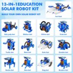 STEM 13-in-1 Education Solar Power Robots Toys for Boys Age 8+ , Educational Toy DIY Science Kits for Kids, Building Experiment Robotics Set Birthday Gifts for 8+ years old boys and girls . - Image 4