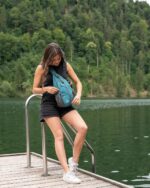 WATERFLY Crossbody Sling Backpack Sling Bag Travel Hiking Chest Bag Daypack (Black) - Image 5