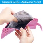 Airtag Passport Holder Cover Wallet RFID Blocking Leather Case Travel Essentials Luggage Accessories Travel Must Have(118#Pink) - Image 5