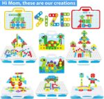 Educational Toys Building Blocks, 244 Pieces Electric Screwdriver DIY Building Toys for Boys and Girls, Educational Construction Building kit for Kids Ages 4 5 6 7 8 9 10 Year Old - Image 3