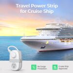 Travel Power Strip, ORICO 4 Outlets 3 USB Ports (1 USB C) with 4FT Wrapped Short Extension Cord, Compact Power Strip for Hotel Travel Essentials Cruise Approved-AP3 - Image 4