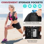BAGAIL Weighted Vest, 5lb/8lb/10lb/12lb/15lb/20lb/25lb/30lb Weight Vest for Walking & Weight Loss, Reflective Rucking Vest with Phone Pouch for Women & Men, Home Gym & Outdoor Training - Image 6