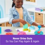 Kinetic Sand, Ultimate Sandisfying Set with 2lbs Play Sand (Pink, Yellow & Teal), 10 Tools & Molds, Sensory Toys, Holiday Gifts & Stocking Stuffers for Kids Ages 3 and up - Image 7